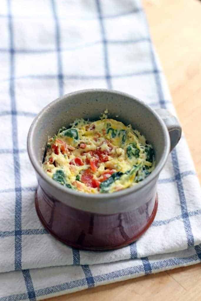 quiche made in a mug